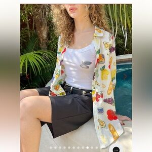 Lisa Says Gah Tessa Button Down Italian summer